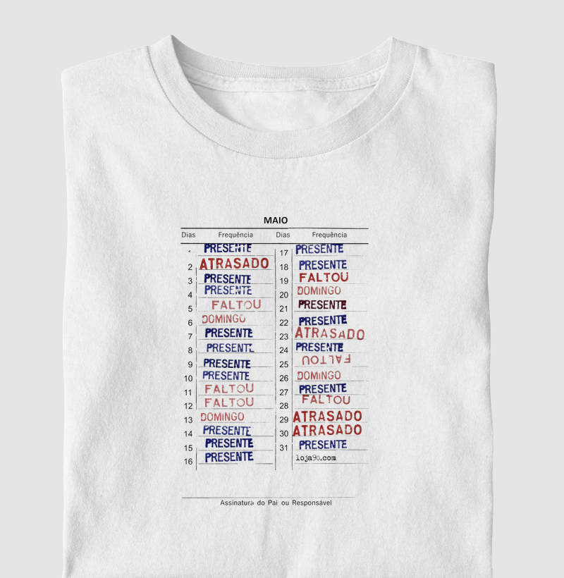 Caderneta de Presença e Frequência Escolar