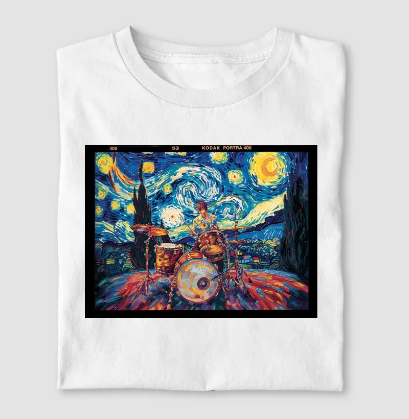 Film Frame Drummer: Van Gogh's Starlight