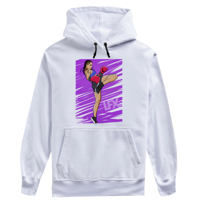 Mulher fazendo kickboxing V01