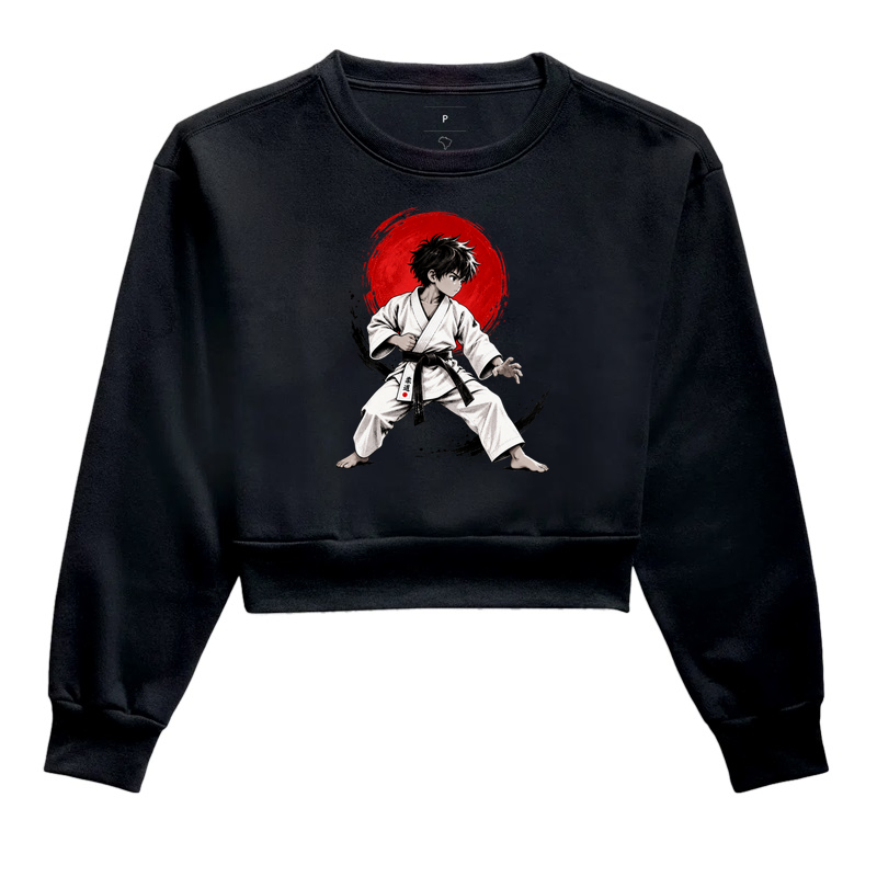 Pequeno Judoca — Caminho Suave - Cropped Moletom