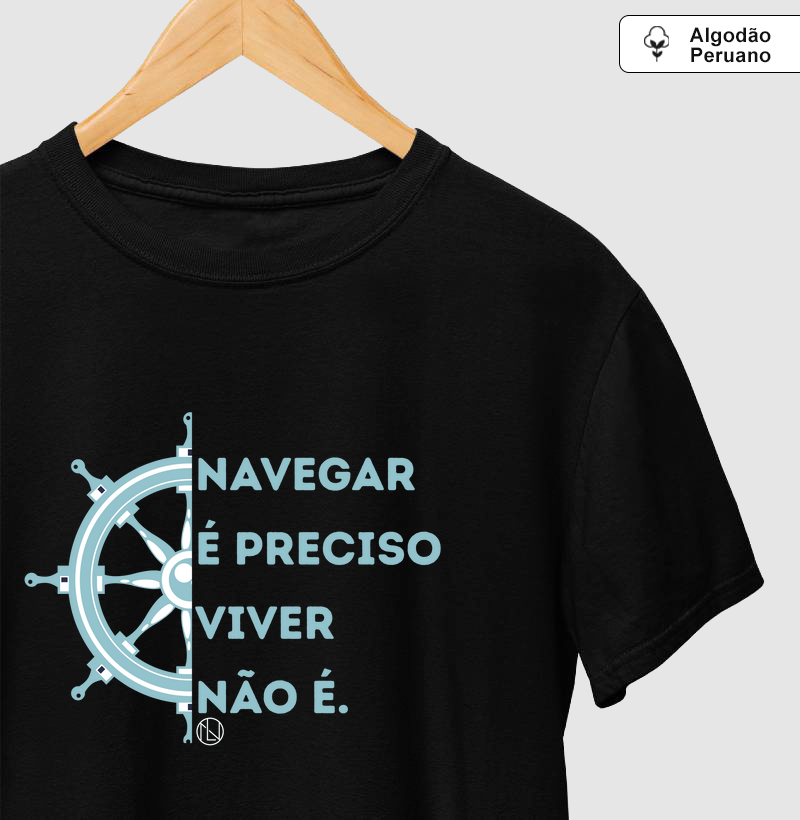 Camiseta algodão peruano Timão - Navegar é preciso