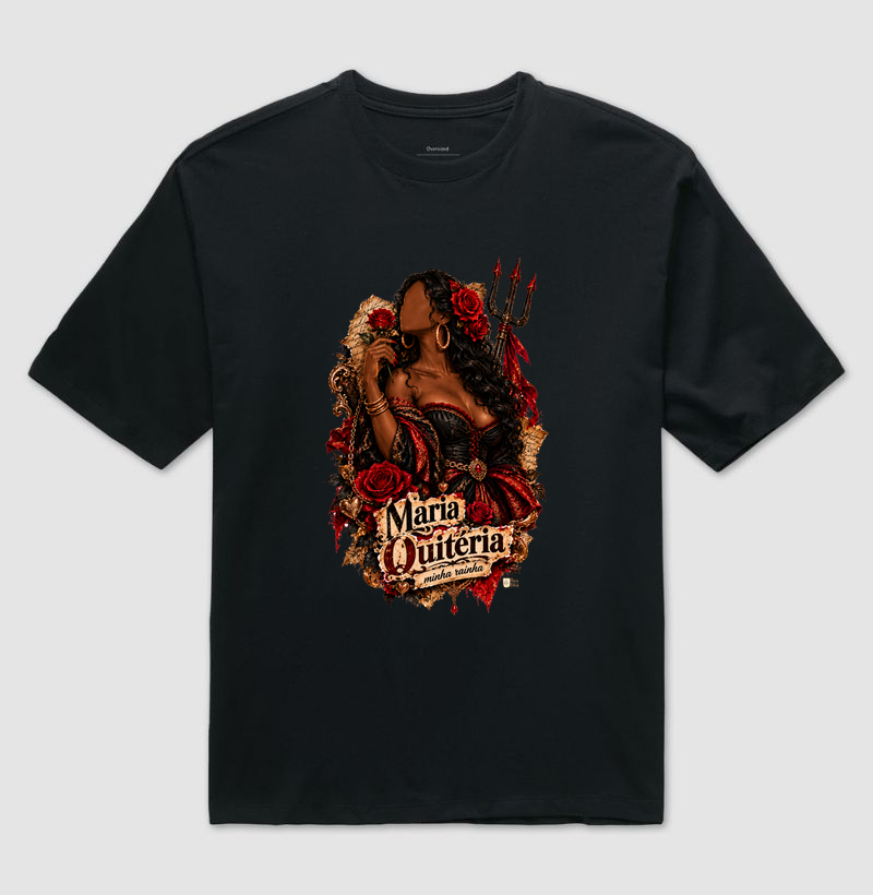 Maria Quitéria Minha Rainha Maria Patuá - Camiseta Oversized