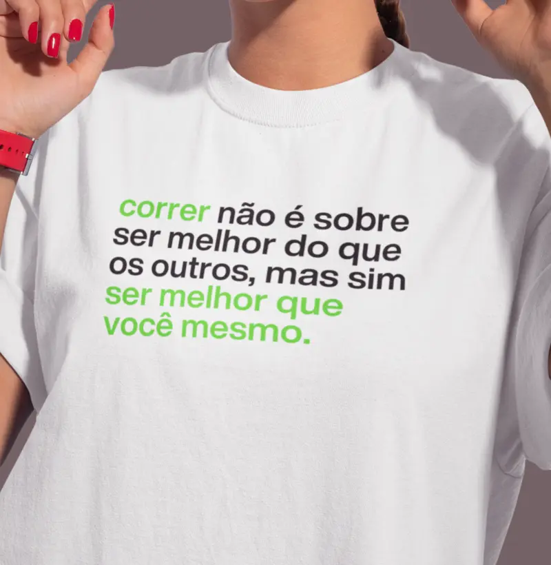 Correr é sobre você