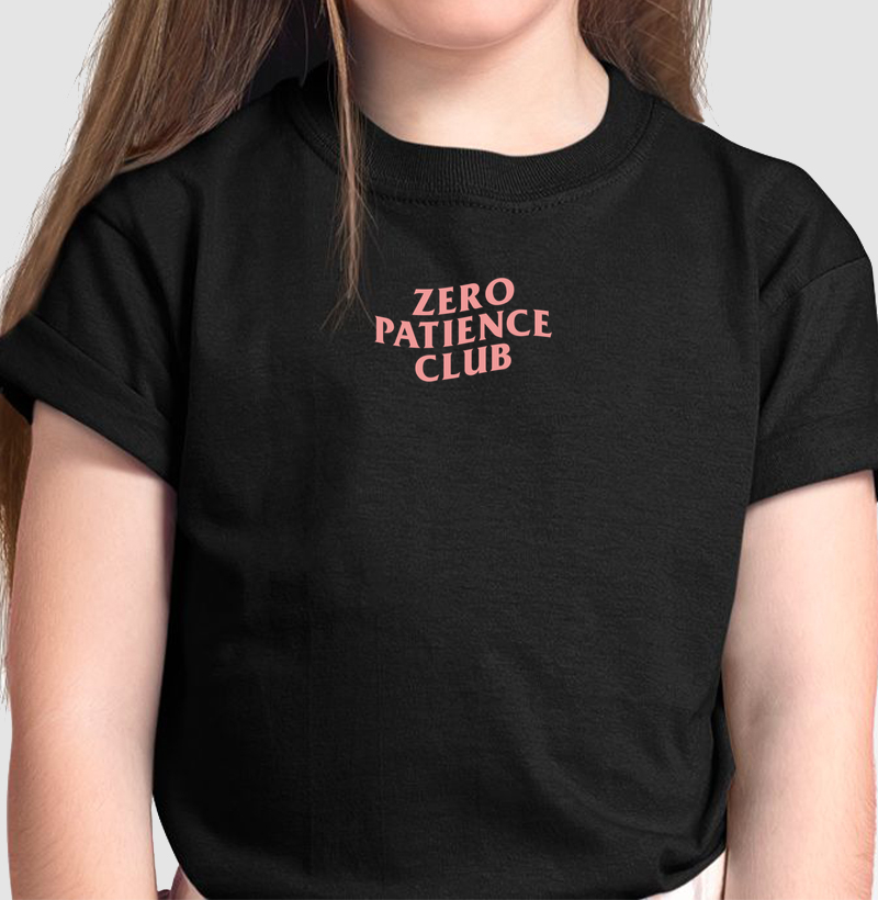 zero patience club - Camiseta Infantil