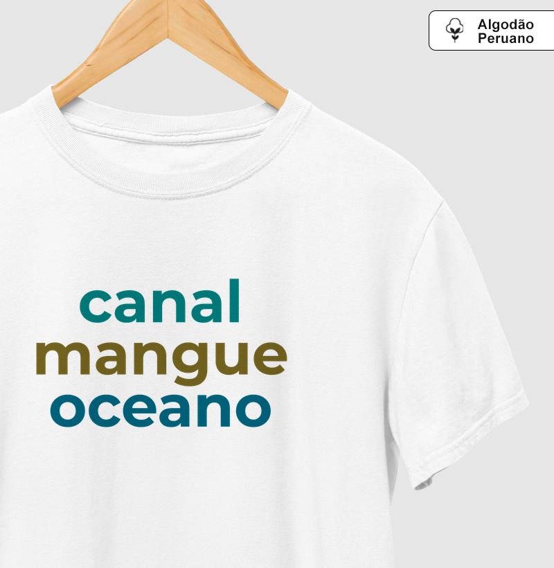 Camiseta Canal Mangue Oceano em algodão peruano