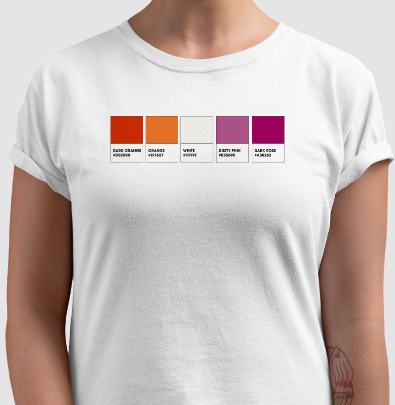 Cores Bandeira Lésbica