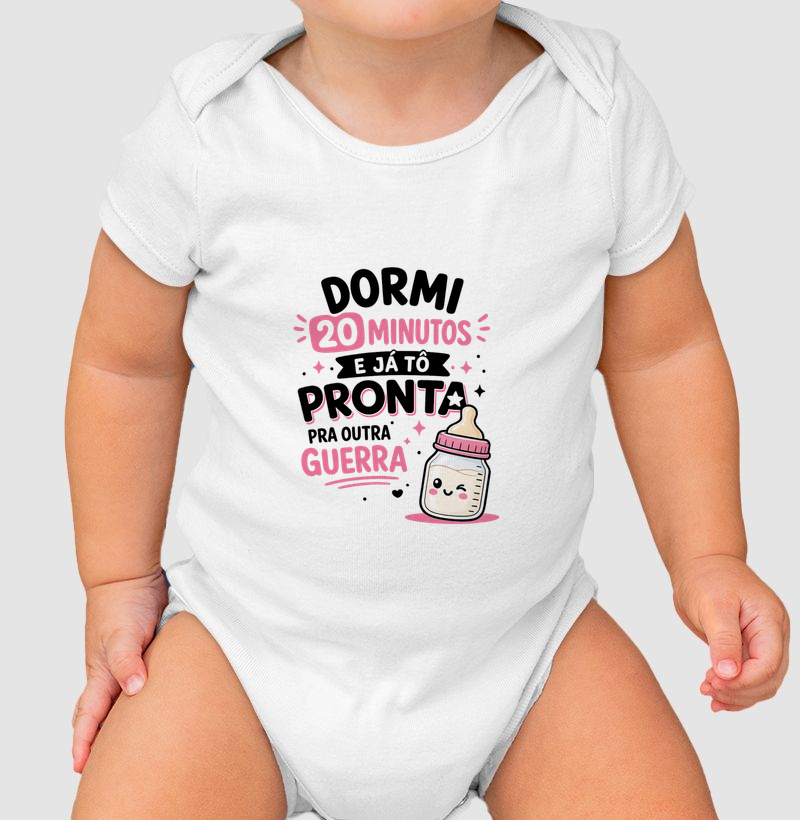 Body Bebê “Dormi 20 Minutos”
