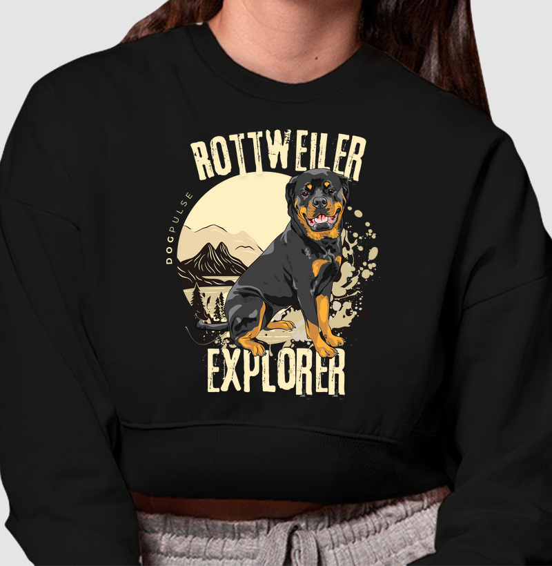 Cropped Moletom Dog Pulse Rottweiler Explorer – Fearless Companion