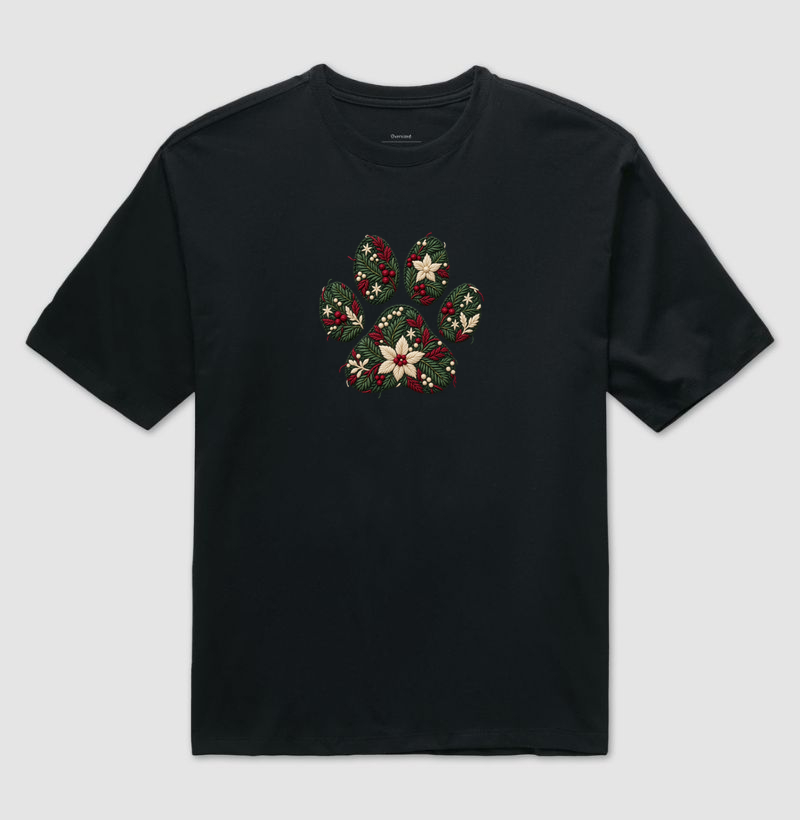 Patinha Natalina - Camiseta Oversized