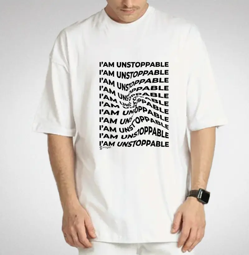 Camiseta Oversized - I'm Unstoppable