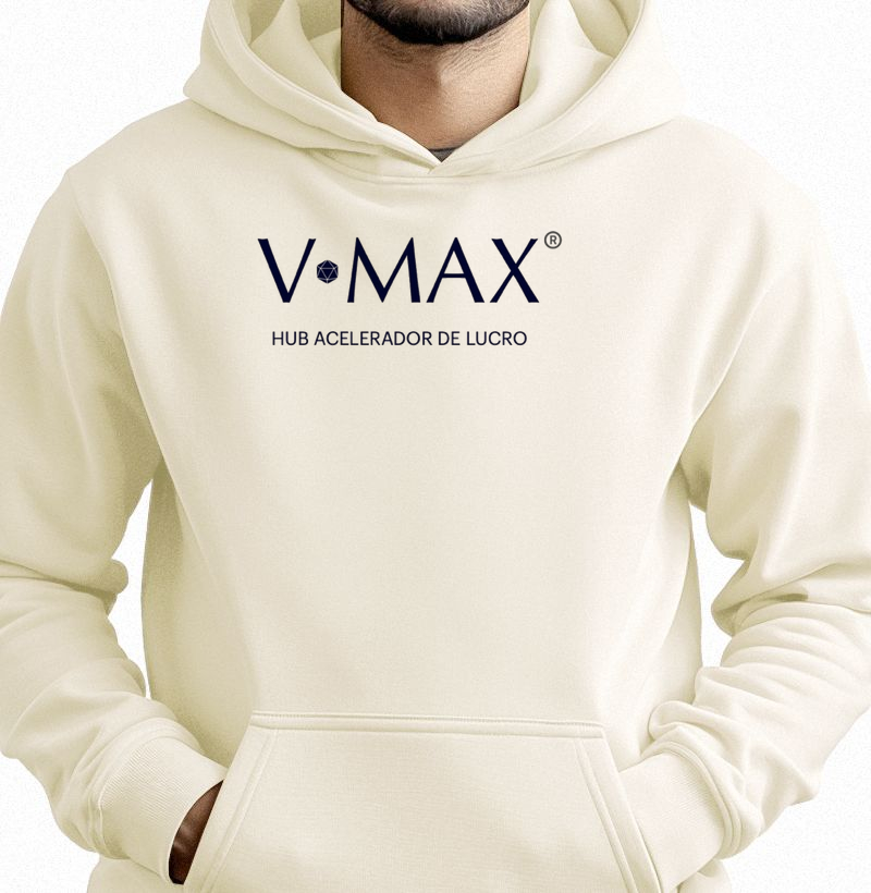 BLUSA V-MAX HEAVY HOODIE SLIM - UNISSEX