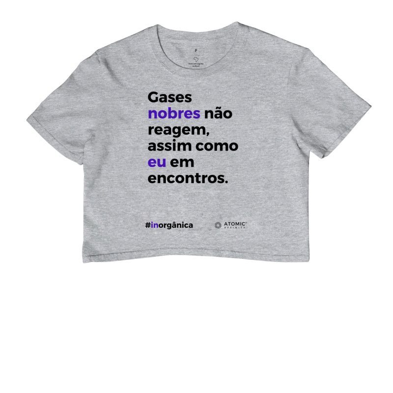 Gases nobres não reagem.