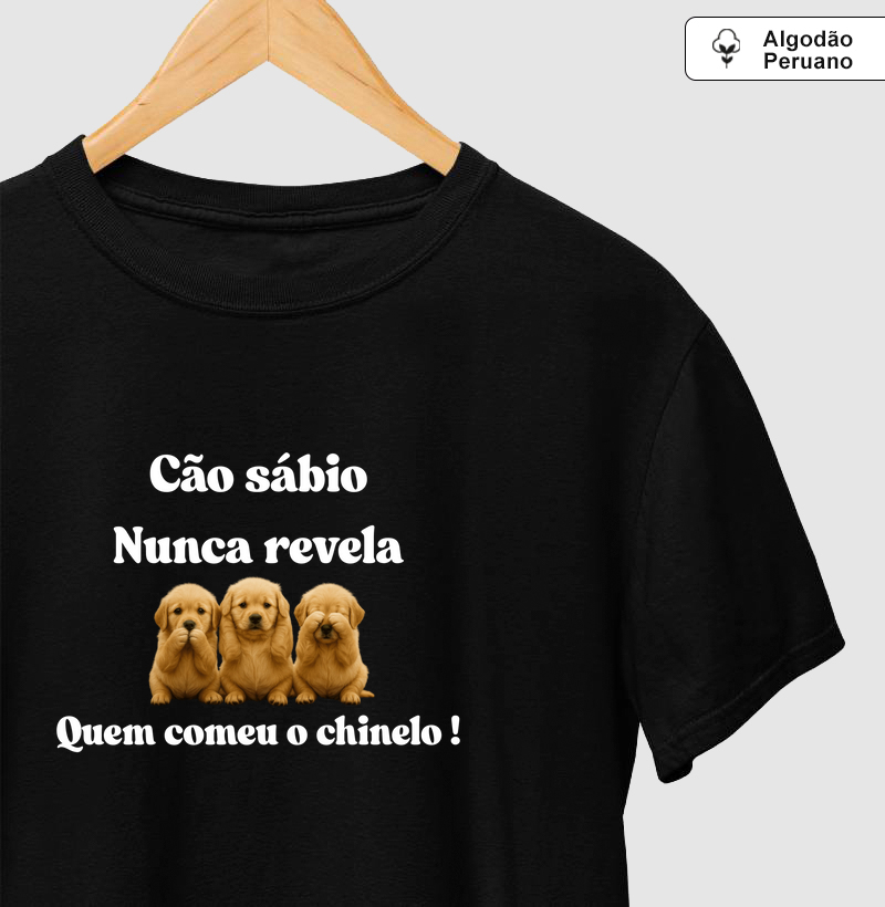 Cão sábio nunca revela quem comeu o chinelo!