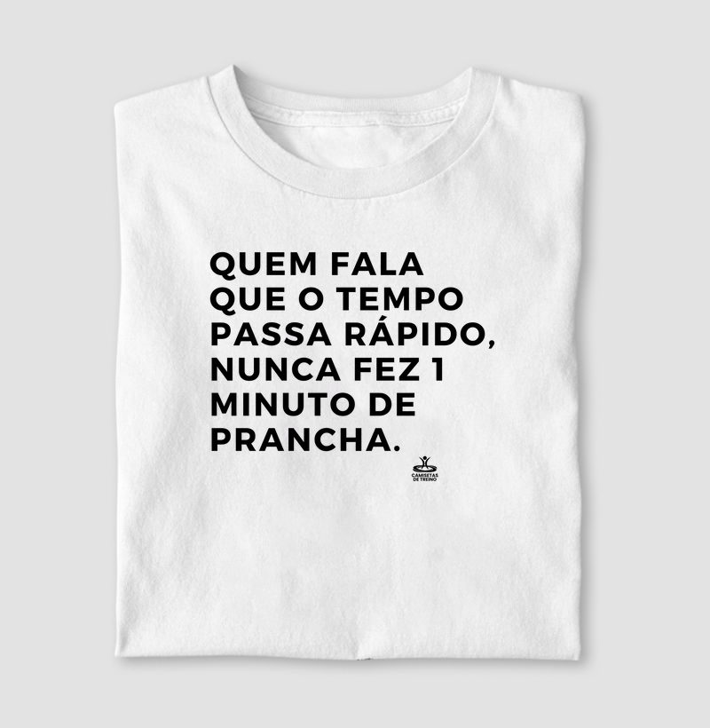 Quem fala que o tempo passa rápido, nunca fez 1 minuto de prancha