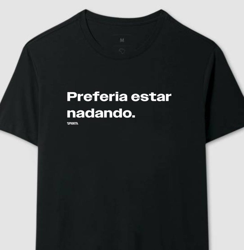 Preferia estar nadando