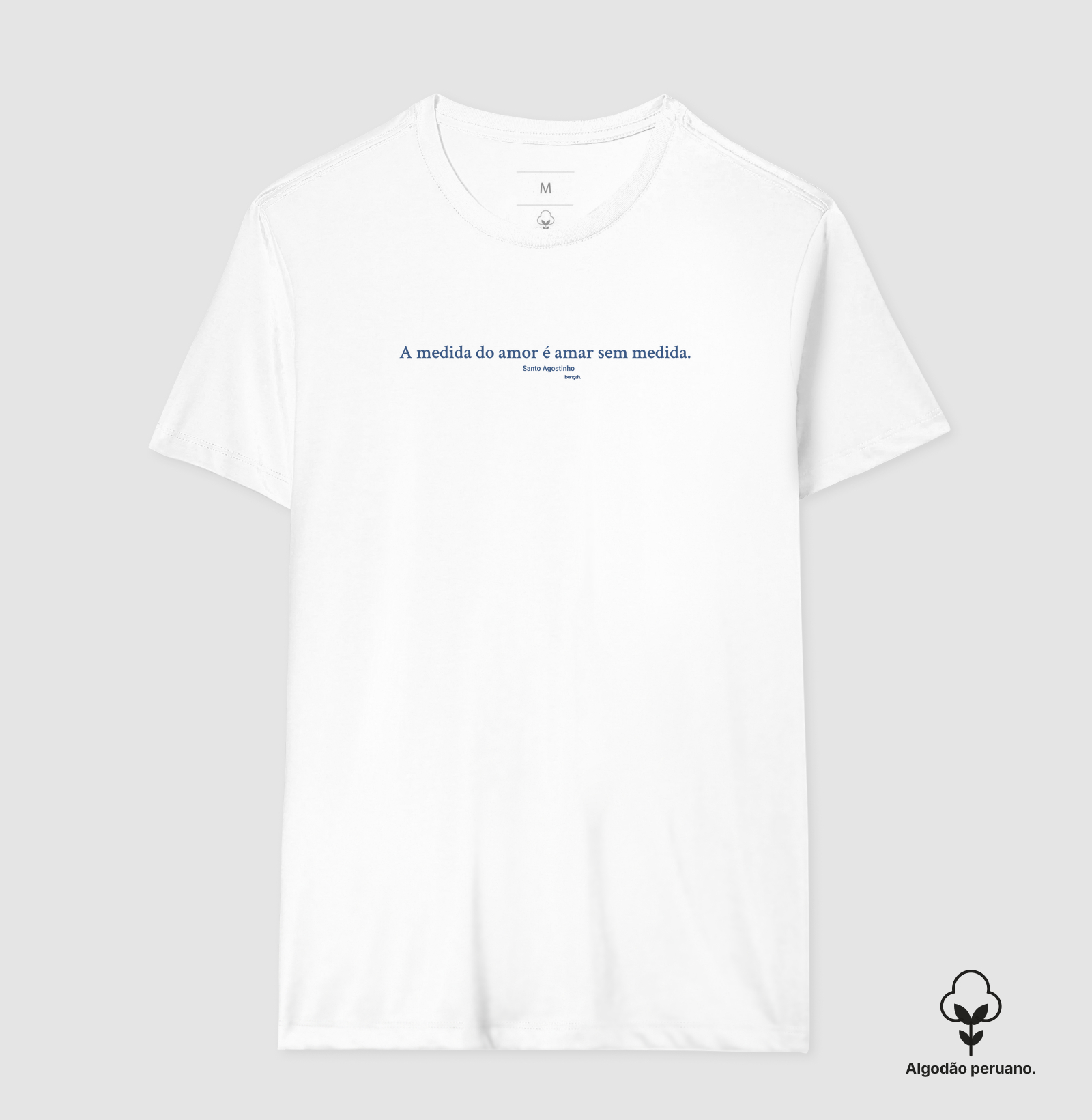 Camiseta Algodão Peruano Medida