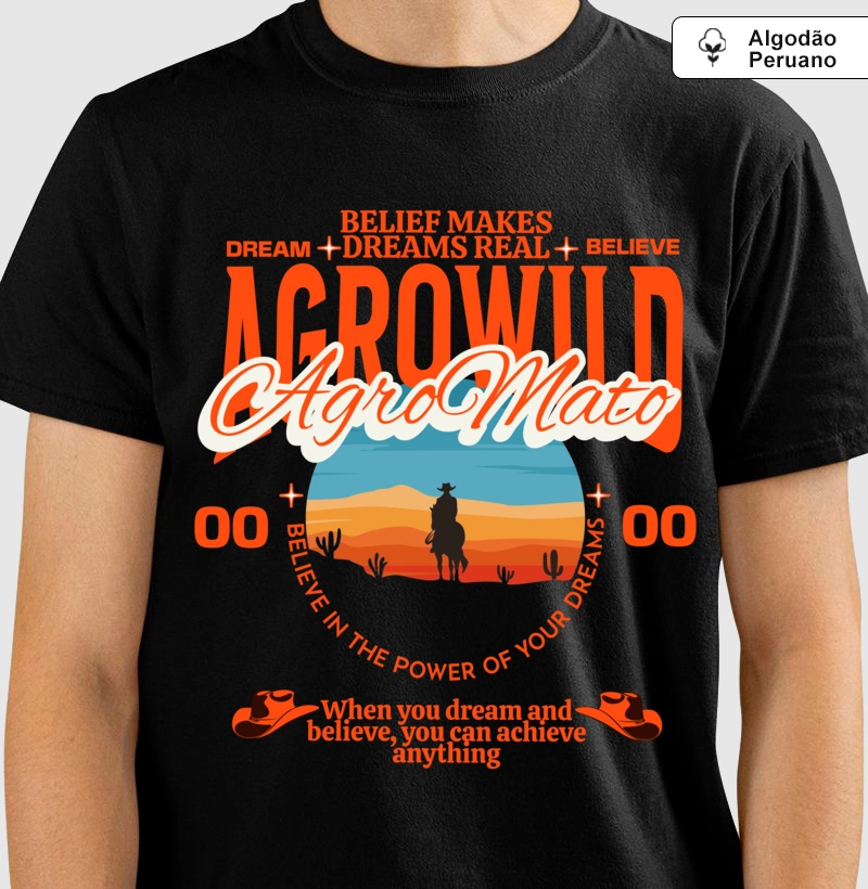 Camiseta Algodão Peruano Agro Wild