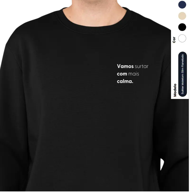 VAMOS surtar COM mais CALMA - suéter moletom