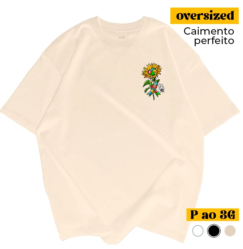 Girassol Atípico + Laço (Minimalista)