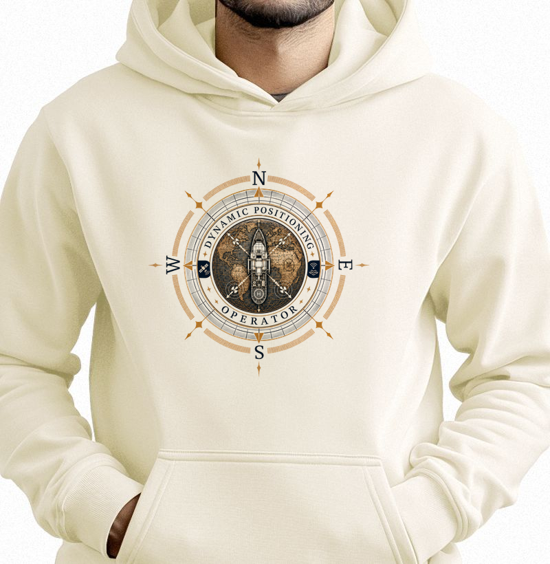 Operador de Posicionamento Dinâmico - Emblema - Hoodie Moletom