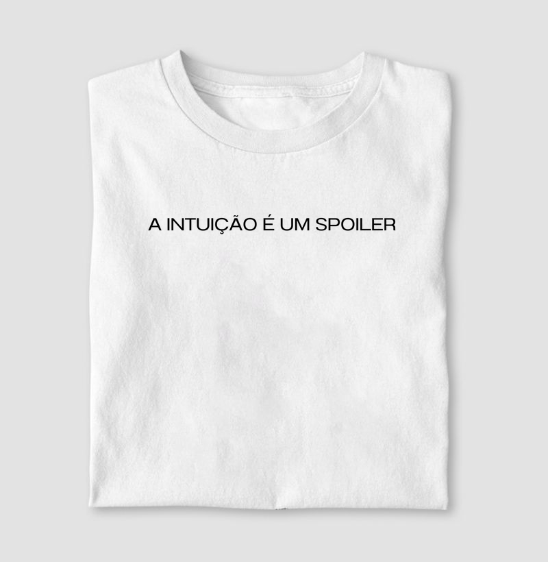 Camiseta com estampa "Intuição"- 100% algodão