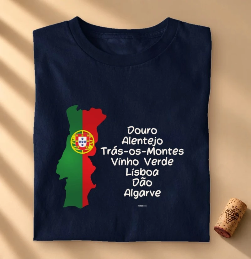 Camiseta Vinho - Regiões de Portugal