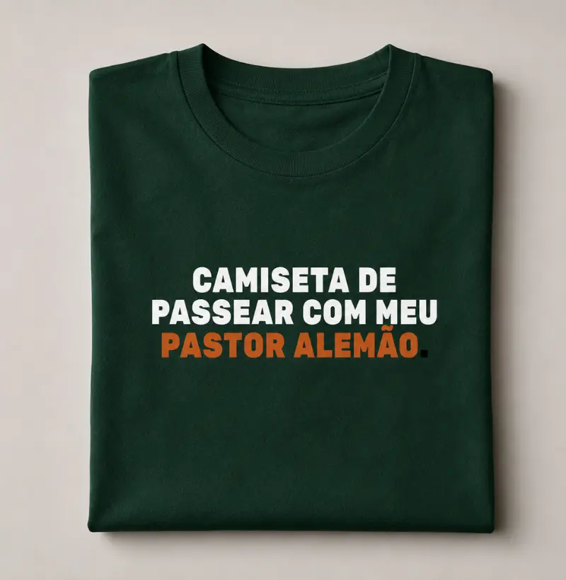 Camiseta de Passear com meu Pastor Alemão