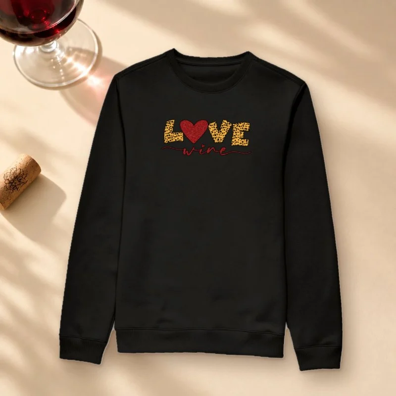 Camiseta Love Wine - Suéter Moletom