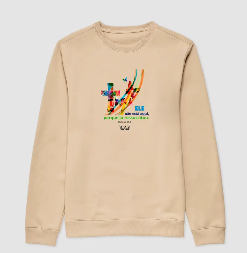 Suéter Moletom Ele não está aqui.