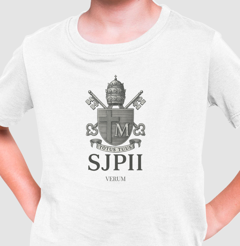 Camiseta Infantil Papa João Paulo II
