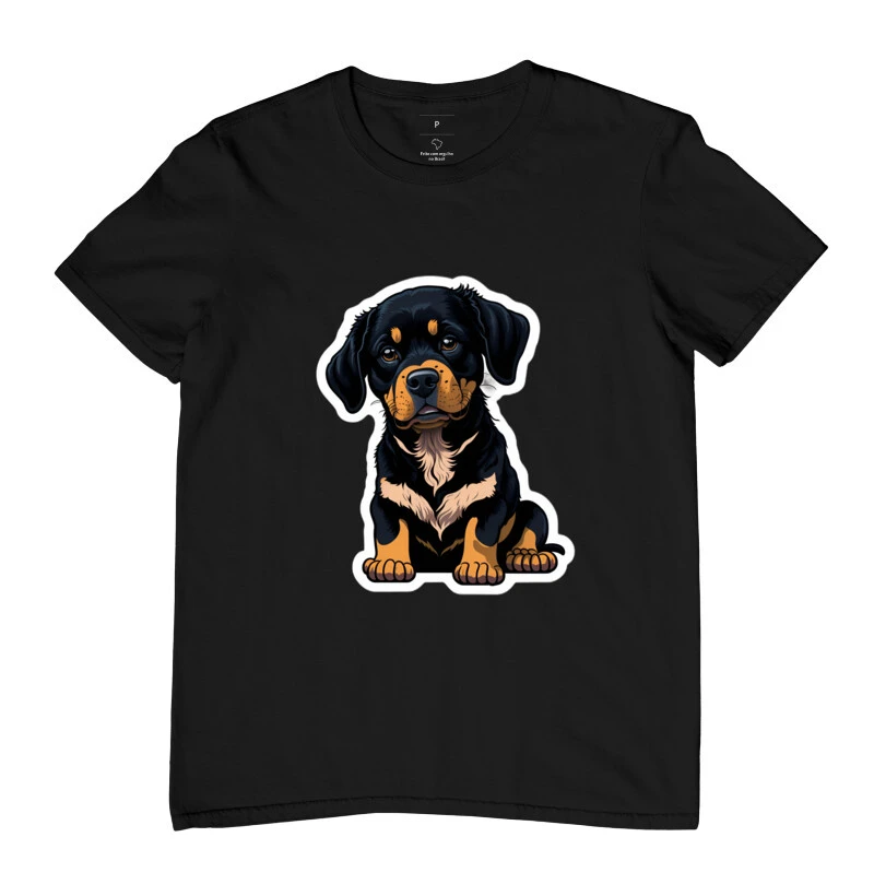 Camiseta Adulta - Rottweiler Filhote