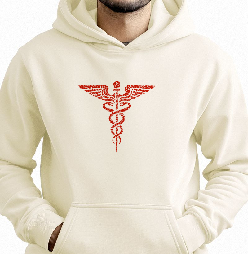 Hoddie Moletom Caduceu DNA