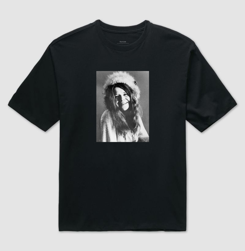 Janis Joplin - 1970 - Camiseta Oversized