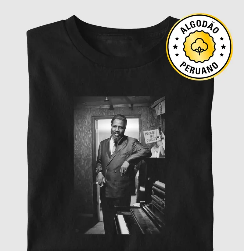 Thelonius Monk at the Village Gate - Camiseta Algodão Peruano