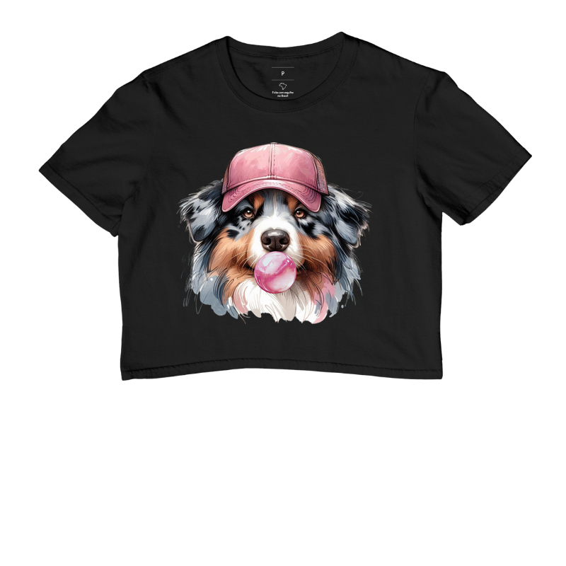 Australian Shepherd Boné e Chiclete