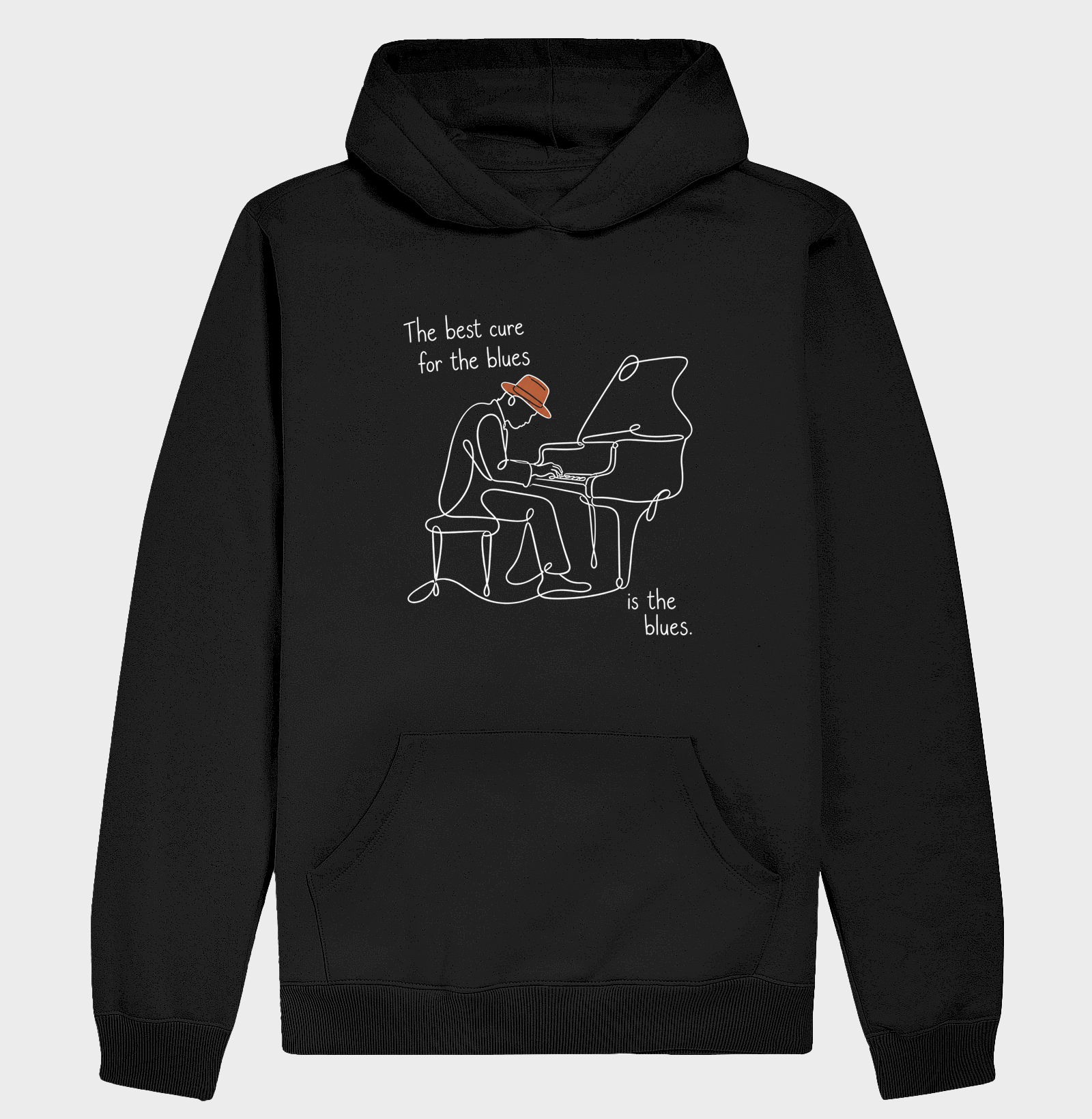 A cura do Blues (Gaita) - Hoodie Moletom