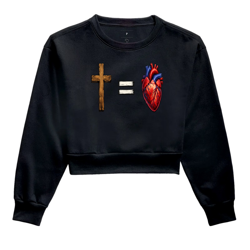 🖤 Camiseta "Amor Infinito" (Cruz = Coração)