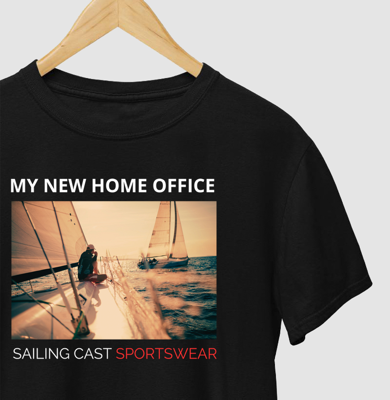 Camiseta Algodão Sailing Cast Home Office