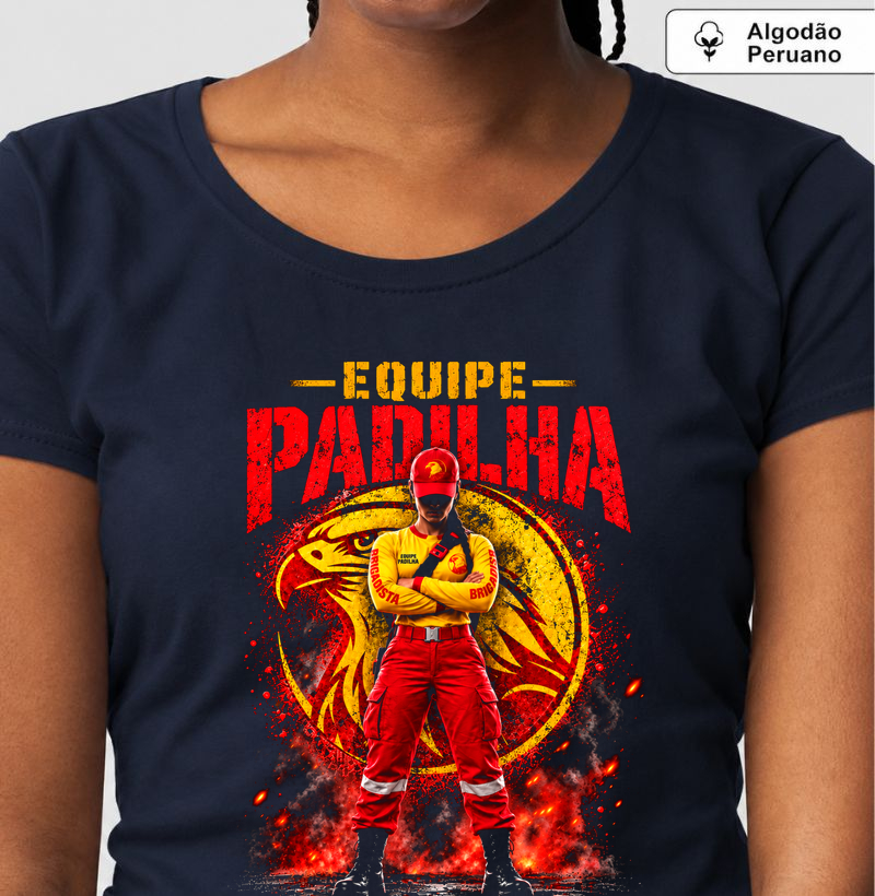 Equipe Padilha | Brigadista Profissional Feminina - Camiseta Algodão Peruano