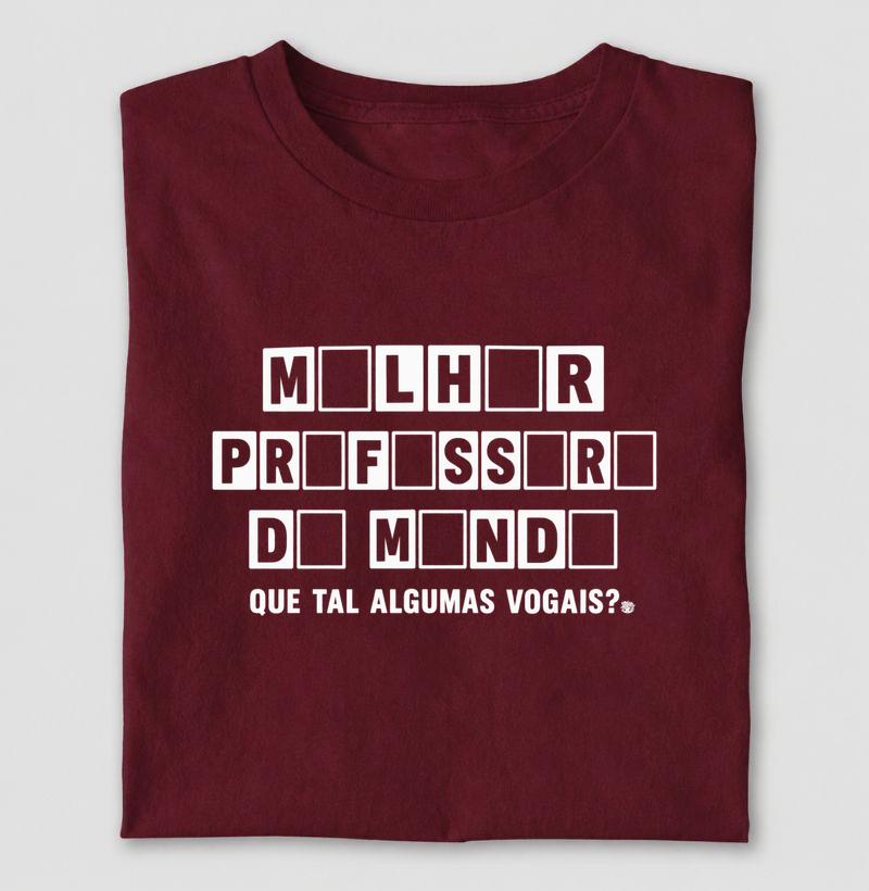 Camiseta | Charada vogais
