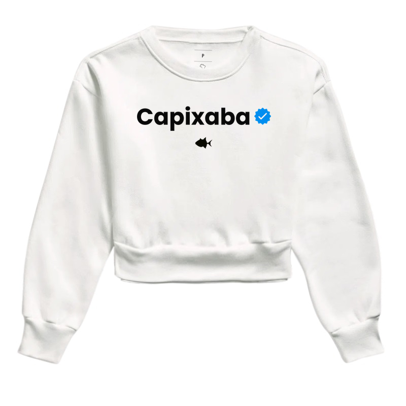 Capixaba Verificado - Moletom Cropped - #28542