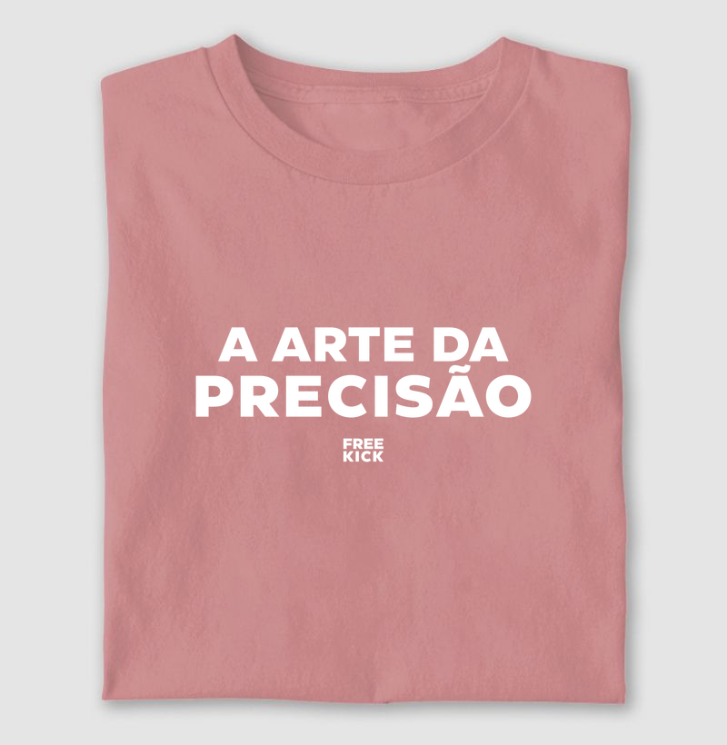 CAMISETA FREE KICK A ARTE DA PRECISÃO LOGO BRANCO
