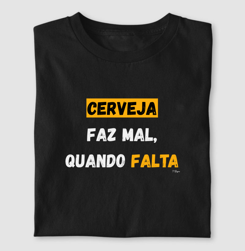 Cerveja faz mal, quando falta