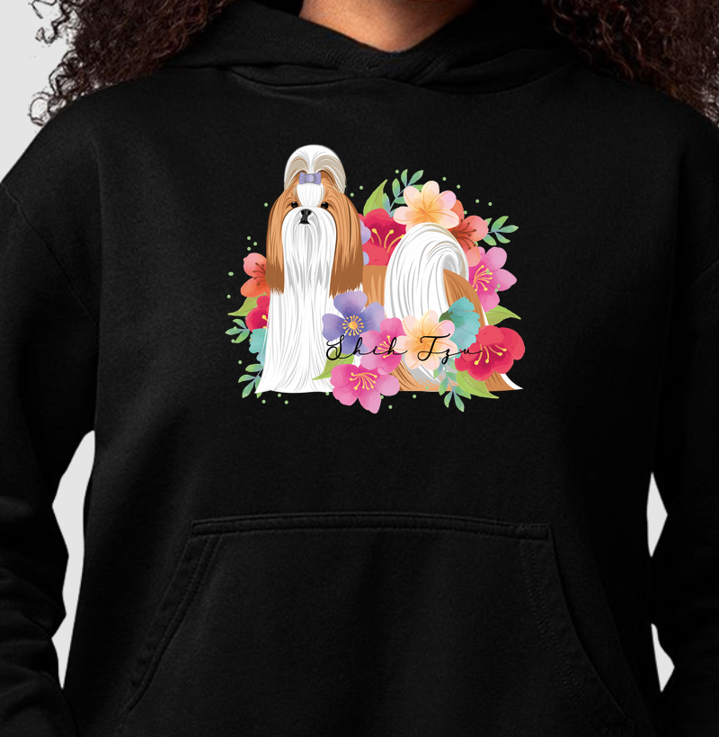 Shih Tzu Top Knot Floral