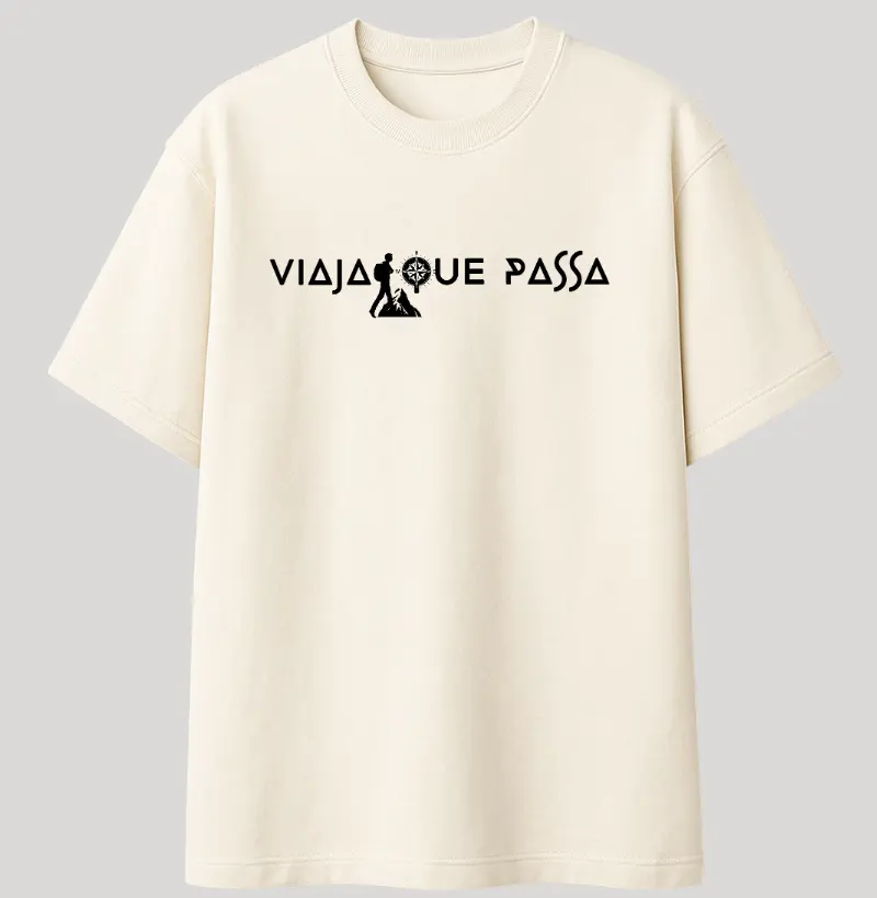 Oversized Bold Frase Viaja Que Passa