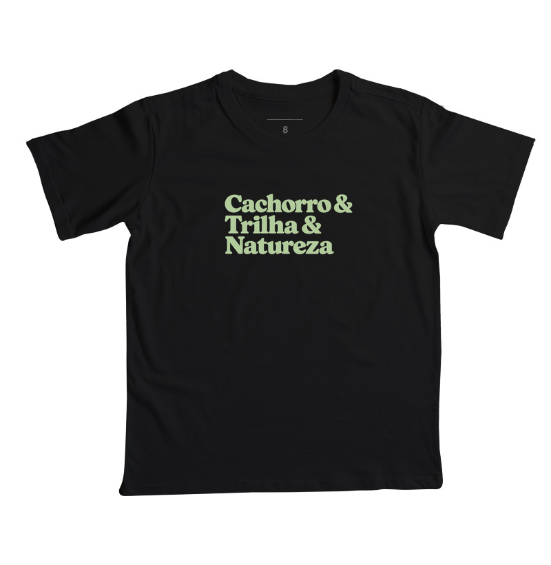 Cachorro & Trilha & Natureza - Camiseta Infantil