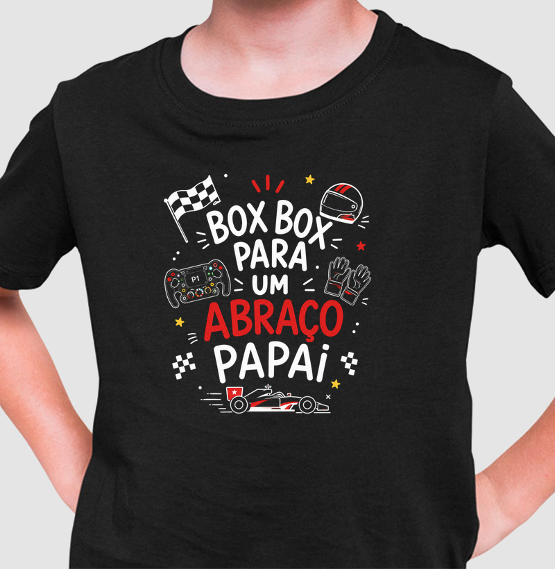 Box Box para um abraço - Camiseta Infantil