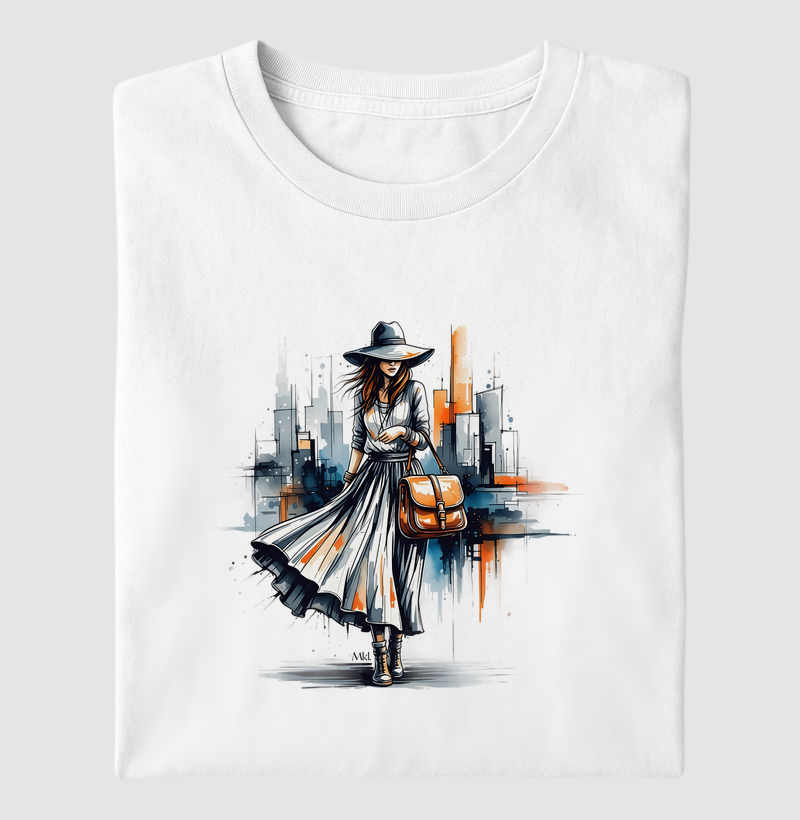 Camiseta Algodão Premium - Caminhos Urbanos 