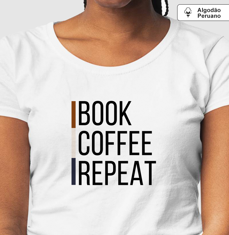 Camiseta Algodão Peruano BOOK COFFEE Matutaremos