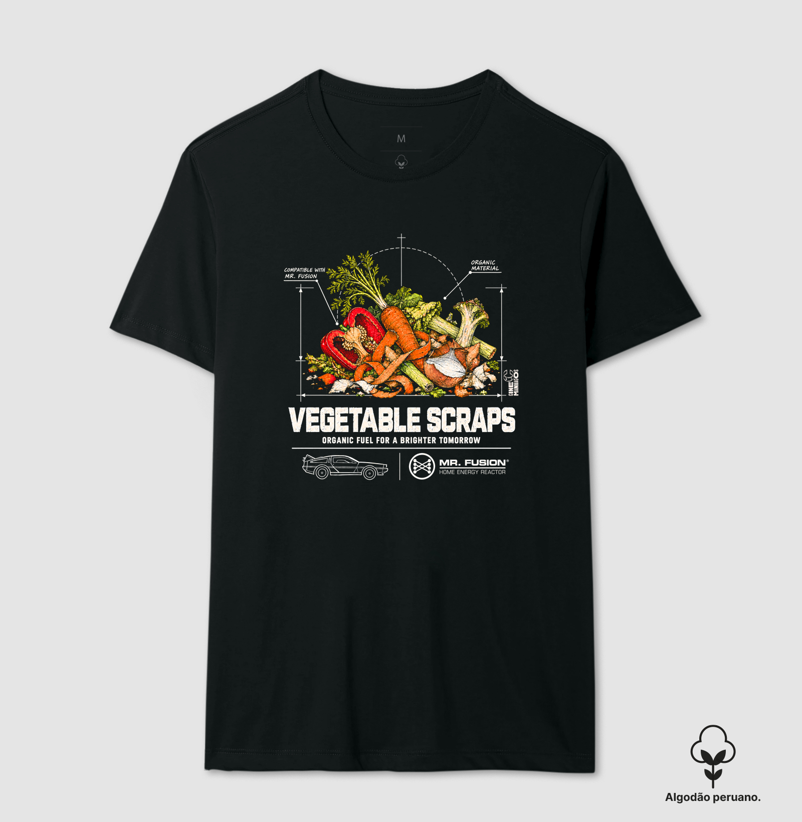 Vegetable Scraps Organic Fuel - Camiseta Algodão Peruano